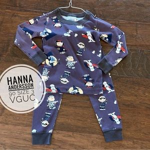 Hanna Andersson Peanuts Halloween Pajamas Jams 90